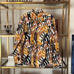 ⭐️ CLEARANCE Michael Kors Palm Patterned Button Down